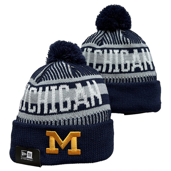 Michigan Wolverines Knit Hats 005